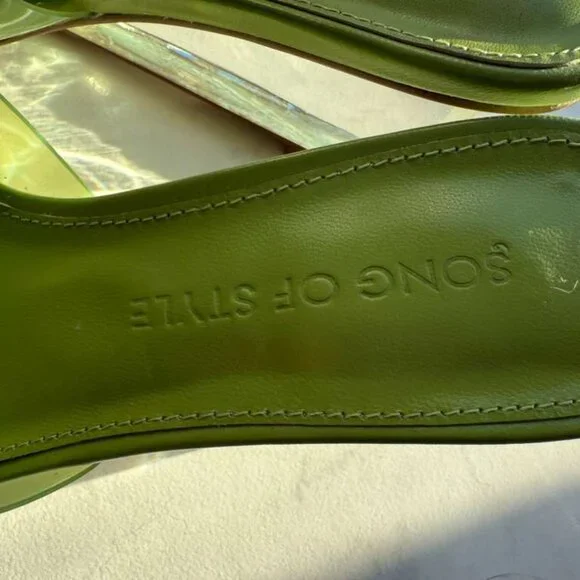 Song of Style STUDIO WEDGE IN GREEN, 6.5 - Picture 2 of 4